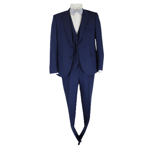 MUSANI COUTURE COMPLETO ABITO VESTITO SPOSO UOMO MUSANI 22U026602B BLU ORIGINALE PE 2022 Colore Blu,Taglia IT 56
