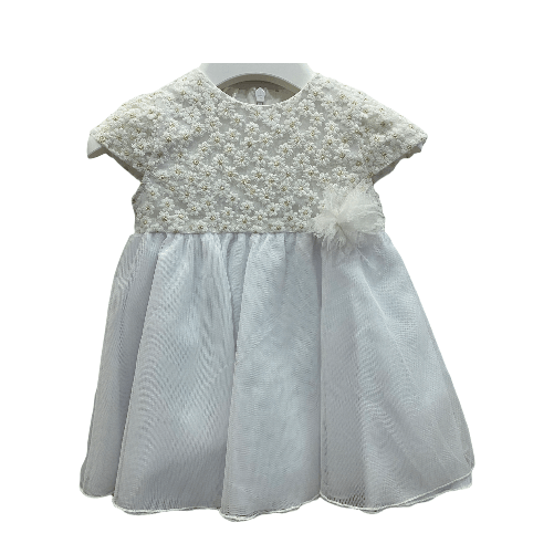 YOURS BY TANDEM ABITO VESTITO CERIMONIA BAMBINA YOURS BY TANDEM AY1664 BIANCO ORIGINALE PE 2022 Colore Bianco,Taglia 9 / 12 mesi