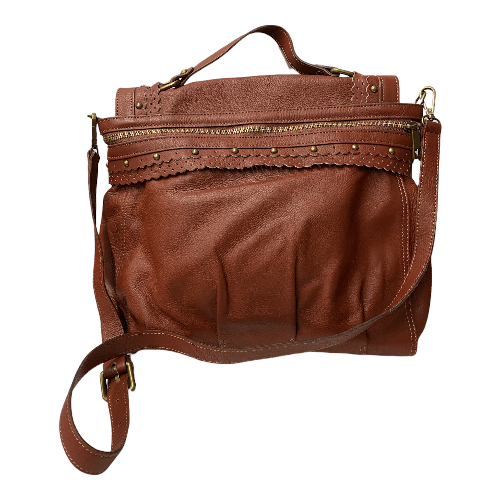 MEMU BORSA BORSE DONNA MEMU M1048 PELLE MARRONE ORIGINALE 4 STAGIONI Colore Marrone,Taglia Unica