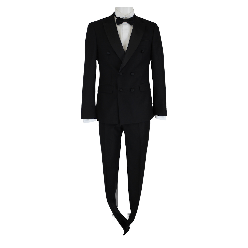 ROVERAIA CERIMONIA by VIA PIANA COMPLETO ABITO VESTITO SPOSO UOMO ROVERAIA 3401 2119FCPP NERO ORIGINALE PE 2022 Colore Nero,Taglia IT 50