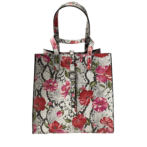 MEMU BORSA BORSE DONNA MEMU M1031 CUOIO FIORI ROSSO ORIGINALE 4 STAGIONI Colore Rosso,Taglia Unica