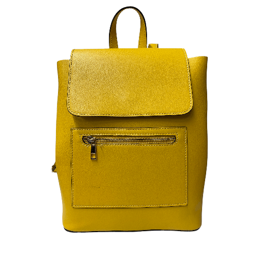 MEMU BORSA BORSE ZAINO ZAINI DONNA MEMU M1023 CUOIO GIALLO ORIGINALE 4 STAGIONI Colore Giallo,Taglia Unica