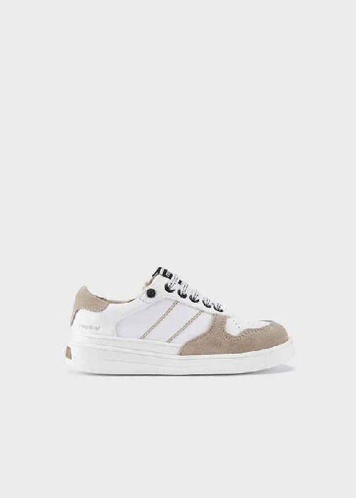 MAYORAL SCARPE SNEAKERS BIMBO MAYORAL 43383 PELLE 51 BIANCO ORIGINALE PE 2022 Taglia 32,Colore Bianco