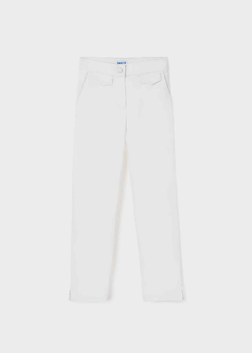 MAYORAL PANTALONE CAPRI RAGAZZA MAYORAL 6567 COTONE 92 BIANCO ORIGINALE PE 2022 Taglia 12 anni,Colore Bianco