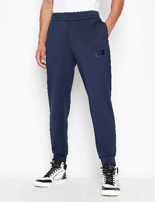 PANTALONE TUTA UOMO AX ARMANI EXCHANGE 3LZPHC ZJZDZ COTONE BLU ORIGINALE PE 2022 XS Blu