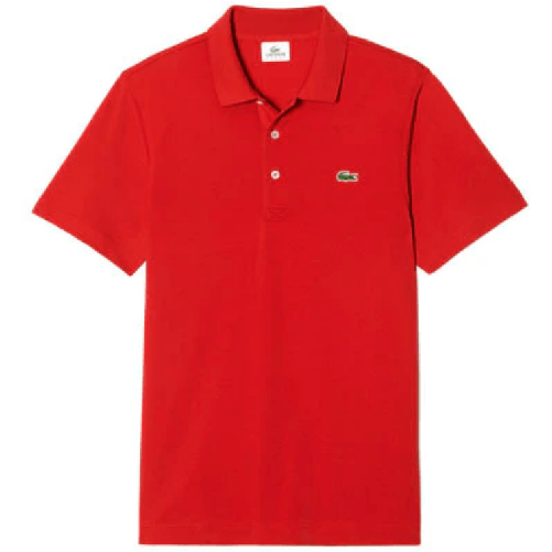 LACOSTE MAGLIA POLO T SHIRT UOMO LACOSTE L1230 00 SJJ GG2508 COTONE ROSSO ORIGINALE PE Colore Rosso,Taglia S