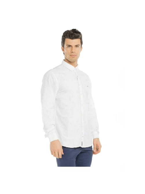 TOMMY HILFIGER CAMICIA CAMICIE UOMO TOMMY HILFIGER MW0MW03015 COTONE BIANCO ORIGINALE PE Colore Bianco,Taglia S