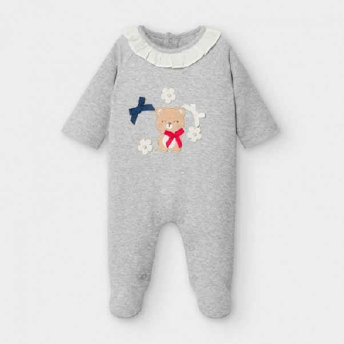 MAYORAL TUTA TUTINA PAGLIACCETTO PIGIAMA NEONATO MAYORAL 2758 GRIGIO COTONE ORIGINALE AI Colore Grigio,Taglia 1 / 2 mesi