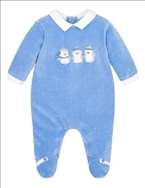 MAYORAL TUTA TUTINA PIGIAMA PAGLIACCETTO NEONATO MAYORAL 2738 COTONE BLU ORIGINALE AI Colore Blu,Taglia 1 / 2 mesi
