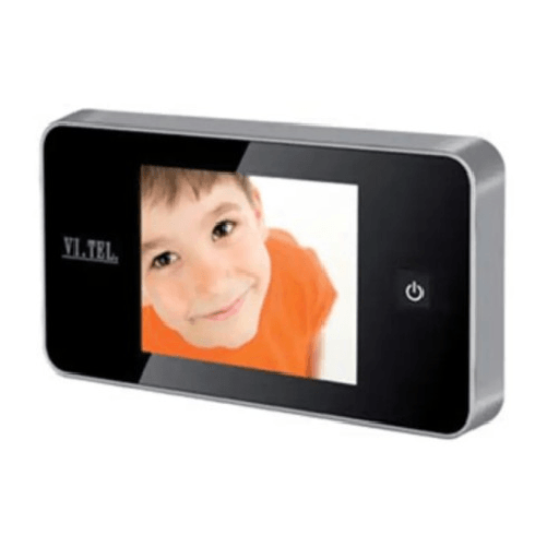 BricoShop24 Spioncino Digitale Cromo Satinato Porta Blindata Display Telecamera
