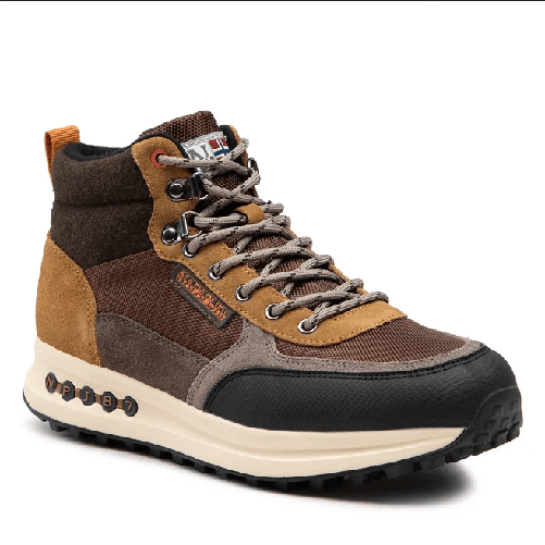 Napapijri SCARPE SNEAKERS UOMO NAPAPIJRI NP0A4H6M F2SLATE10 SLATE 10 PELLE WA1 ORIGINALE Colore Beige,Taglia 42