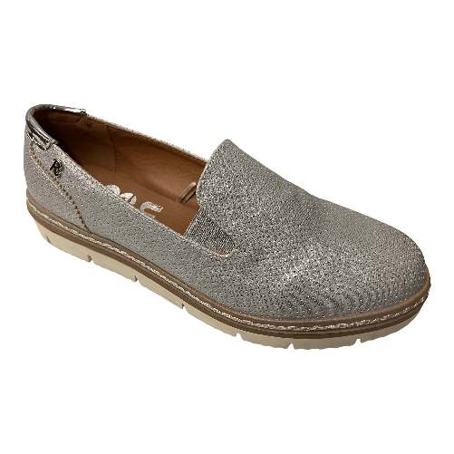 REFRESH SCARPE CASUAL SLIP ON DONNA REFRESH 63570 ECO PELLE ARGENTO ORIGINALE PE Colore Argento,Taglia 41