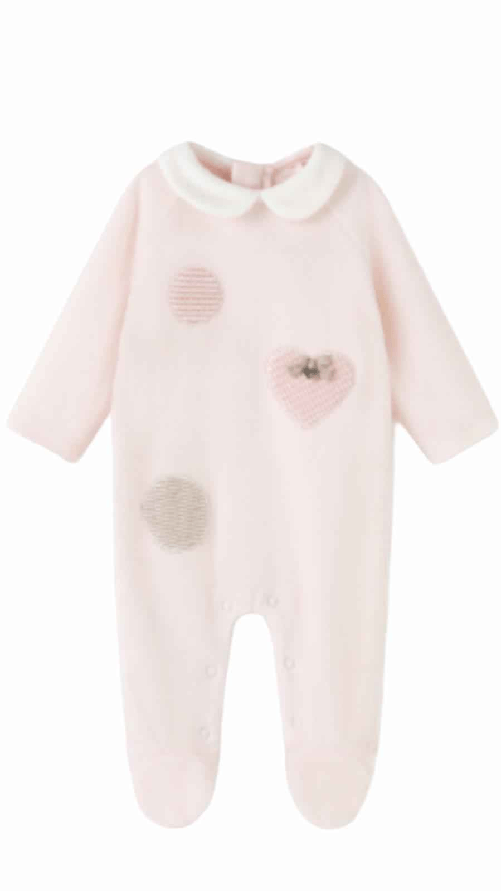 MAYORAL TUTA TUTINA PAGLIACCETTO NEONATA MAYORAL 2664 COTONE ROSA ORIGINALE AI 2023 Colore Rosa,Taglia 1 / 2 mesi