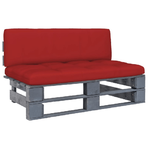 VidaXL Divano Centrale da Giardino Pallet Legno Pino Impregnato Grigio