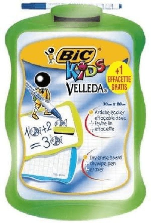Bica Velleda Kids Blanca e Milimated School Pizarra + 1 Blue Velleda Marker