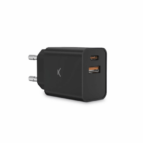 Ksix BXCDC30D Caricabatterie per dispositivi mobili Universale Bianco AC Ricarica rapida Interno KSIX Caricabatterie da Parete KSIX