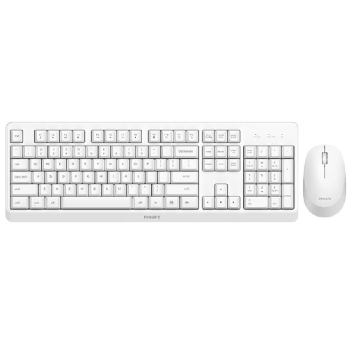 Philips 3000 series SPT6307WL/16 tastiera Mouse incluso Universale RF Wireless QWERTY Inglese Bianco Philips Tastiera e Mouse Wireless Philips SPT6307