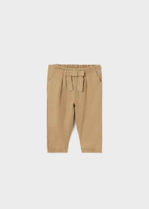 MAYORAL PANTALONE PANTALONI NEONATA MAYORAL 1516 COTONE MARRONE ORIGINALE PE 2023 Taglia 9 mesi,Colore Marrone