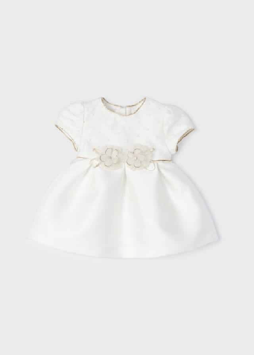 MAYORAL ABTO VESTITO VESTITI CERIMONIA BAMBINA MAYORAL 2820 BIANCO ORIGINALE PE Colore Bianco,Taglia 6 / 9 mesi