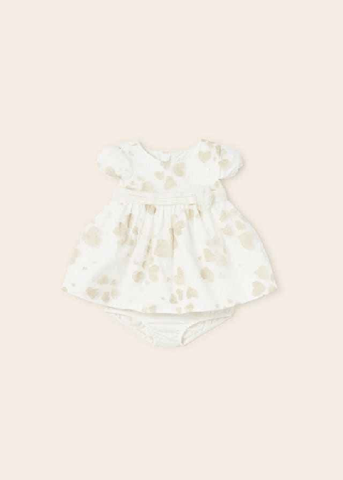MAYORAL COMPLETO ABITO CERIMONIA NEONATA MAYORAL 1813 COTONE BIANCO ORIGINALE PE 2023 Colore Bianco,Taglia 6 / 9 mesi
