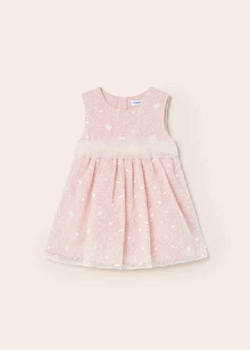 MAYORAL ABTO VESTITO VESTITI CERIMONIA BAMBINA MAYORAL 1948 ROSA ORIGINALE PE 2023 Colore Rosa,Taglia 18 mesi
