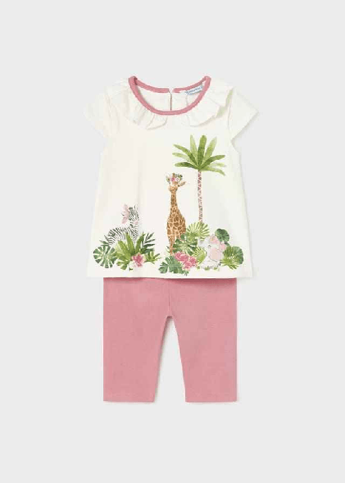 MAYORAL COMPLETO T SHIRT LEGGINGS NEONATA MAYORAL 1780 COTONE ROSA ORIGINALE PE 2023 Colore Rosa,Taglia 12 mesi
