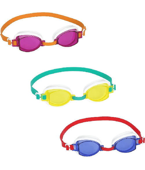 TrAdE Shop Traesio Occhialini Da Nuoto Per Bambini Ocean Wave Silicone Protezione Uv 3 Colori 21048 -