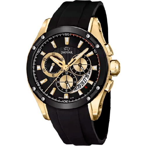 JAGUAR OROLOGIO CRONOGRAFO DATA UOMO SPECIAL J691 2 PELLE 45 NERO ORIGINAL AI 2024 Colore Nero,Taglia Unica