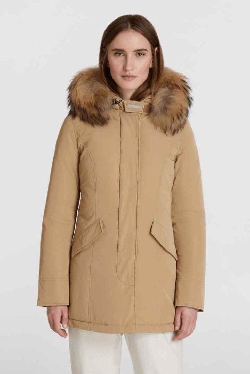 PARKA DONNA WOOLRICH LUXURY ARCTIC CFWWOU0296FRUT0573 8926 ORIGINALE AI 2024 L Bianco