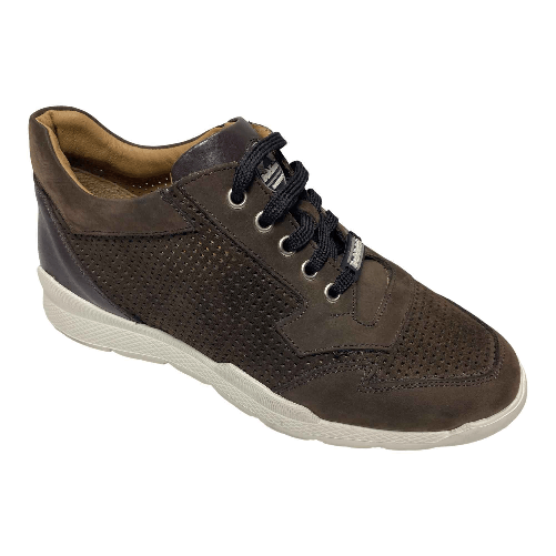 BALDININI SCARPE SNEAKERS UOMO BALDININI UE8422S00BABU3030 PELLE MARRONE ORIGINALE PE Colore Marrone,Taglia 40