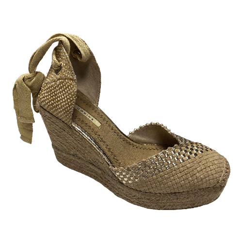 CORINA SCARPE SANDALO SANDALI ESPADRILLAS DONNA CORINA M10 BEIGE ORIGINALE PE Colore Beige,Taglia 38