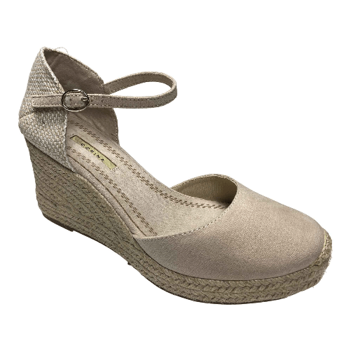 CORINA SCARPE SANDALO SANDALI ESPADRILLAS DONNA CORINA M65 BEIGE ORIGINALE PE Colore Beige,Taglia 40