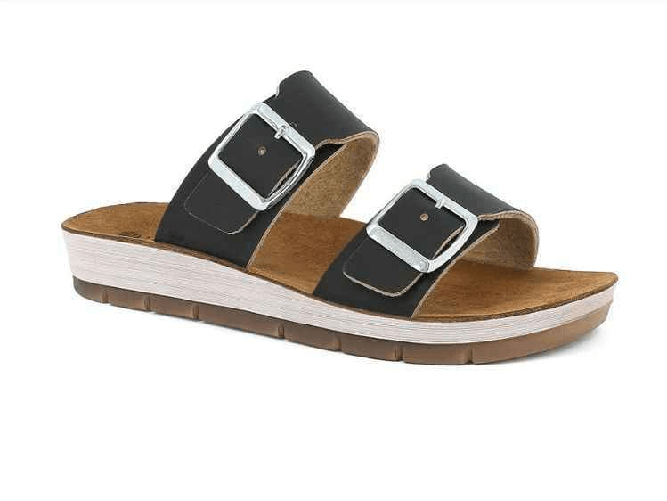 INBLU SCARPE CIABATTE SANDALI DONNA INBLU CP000040 CP40 ECO PELLE NERO ORIGINAL PE2023 Colore Nero,Taglia 40