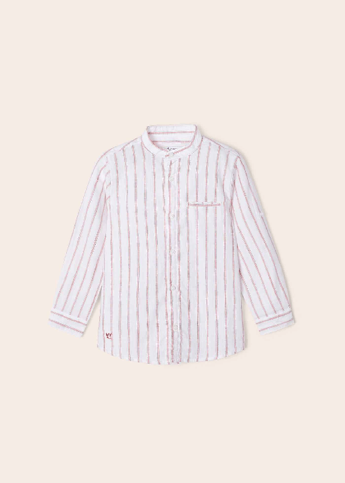 MAYORAL CAMICIA CAMICIE COREANA BAMBINO MAYORAL 3168 COTONE BIANCO ORIGINALE PE 2023 Colore Bianco,Taglia 7 anni