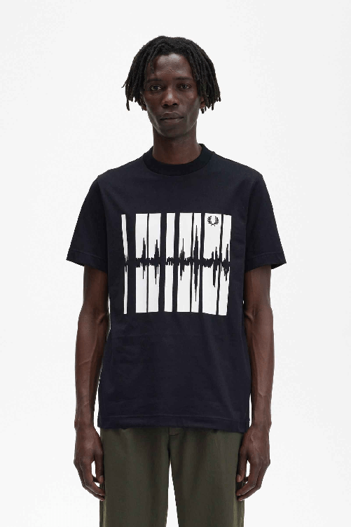 Fred Perry MAGLIA T SHIRT MAGLIE UOMO FRED PERRY M5620 192148 COTONE NERO ORIGINALE PE 2023 Colore Nero,Taglia L