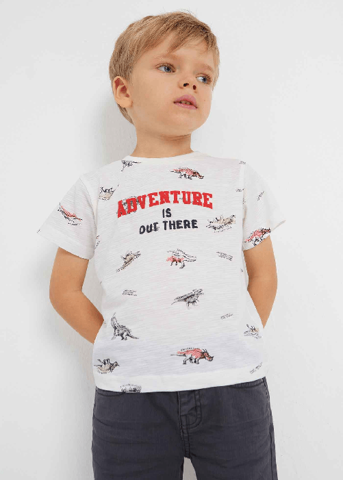 MAYORAL MAGLIA T SHIRT MAGLIE BAMBINO MAYORAL 3002 COTONE BIANCO ORIGINALE PE 2023 Colore Bianco,Taglia 7 anni