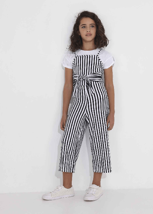 MAYORAL TUTA TUTE VESTITO RAGAZZA MAYORAL 6846 COTONE NERO ORIGINALE PE 2023 Colore Nero,Taglia 14 anni