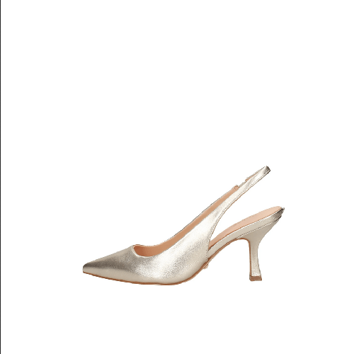 GUESS SCARPE DECOLTE SANDALO DONNA GUESS FL5MLKLEA05 PELLE ORO ORIGINALE PE 2023 Colore Oro,Taglia 38