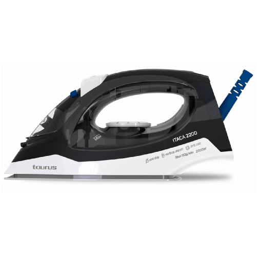 Taurus Itaca Ferro da stiro a secco e a vapore Ceramica nano-silver 2200 W Nero, Bianco Taurus Ferro da Stiro a Vapore Taurus ITACA