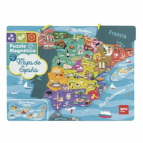 Apli Puzzle Apli Spagna Magnetico 50 Pezzi