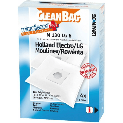 Scanpart Sacchetto di Ricambio per Aspirapolvere Scanpart M 130 LG 6 LG 4UD
