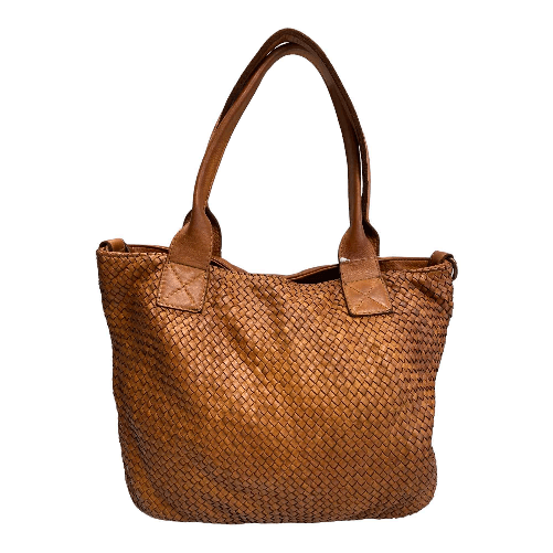 LAVORAZIONE ARTIGIANALE BORSA BORSE DONNA LAVORAZIONE ARTIGIANALE BP8800A PELLE CUOIO ORIGINALE Colore Marrone,Taglia Unica