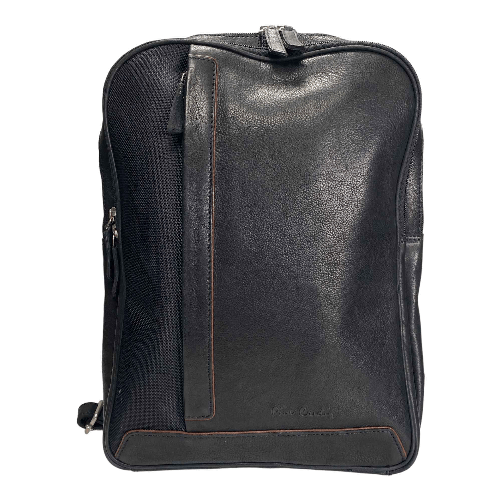 PIERRE CARDIN BORSA ZAINO ZAINI BORSE UOMO PIERRE CARDIN 28011 PELLE NERO ORIGINALE Colore Nero,Taglia Unica