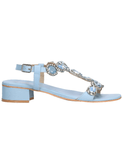 WALK MELLUSO SCARPE SANDALO SANDALI DONNA WALK MELLUSO K58021 PELLE AZZURRO ORIGINALE PE 2023 Colore Blu,Taglia 39