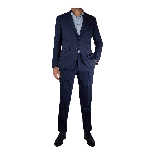 LEBOLE COMPLETO ABITO GIACCA PANTALONE CERIMONIA UOMO LEBOLE 630018 BLU ORIGINAL PE2023 Colore Blu,Taglia IT 58