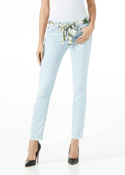 LIU JO PANTALONE PANTALONI JEANS DONNA LIU JO U19050 D3149 COTONE BLU ORIGINALE PE Colore Blu,Taglia US 31