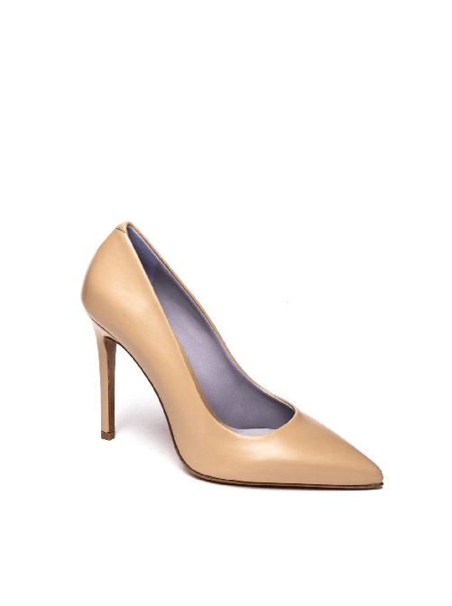 ALBANO SCARPE DECOLTE CERIMONIA TACCO DONNA ALBANO 3221 PELLE BEIGE ORIGINALE PE 2023 Colore Bianco,Taglia 35