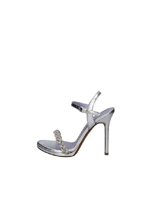 ALBANO SCARPE SANDALO DECOLTE CERIMONIA TACCO DONNA ALBANO 3258 ARGENTO ORIGINAL PE2023 Colore Argento,Taglia 36
