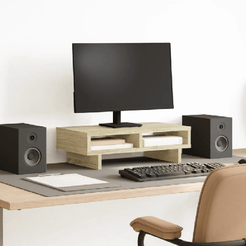 VidaXL Supporto per Monitor Rovere Sonoma 50x27x15 cm in Truciolato
