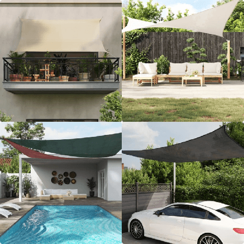 VidaXL Vela Parasole 160 g/m² Rossa 3x4,5 m in HDPE